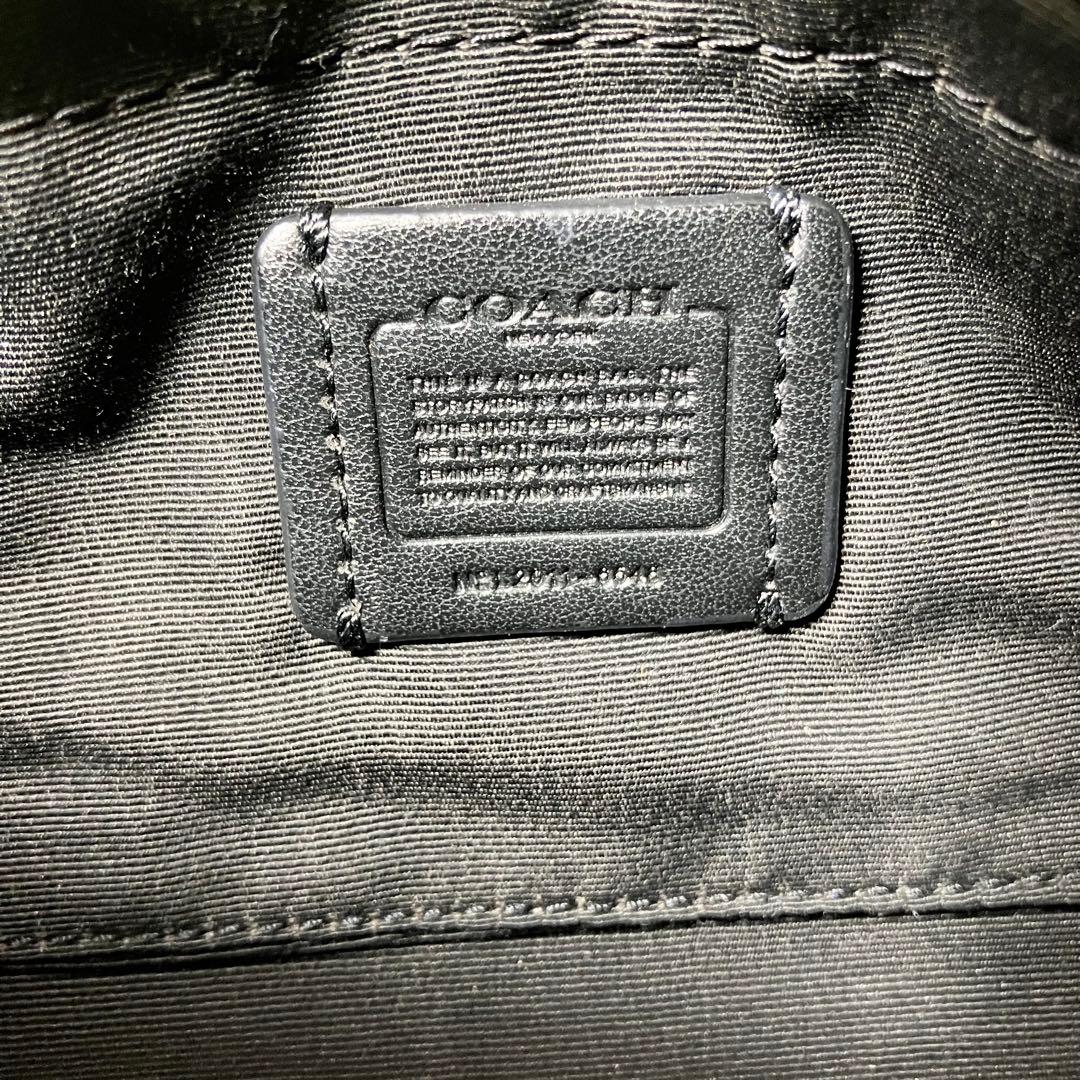 COACH＊ ウエストバッグ レザー シグネチャーブラウン