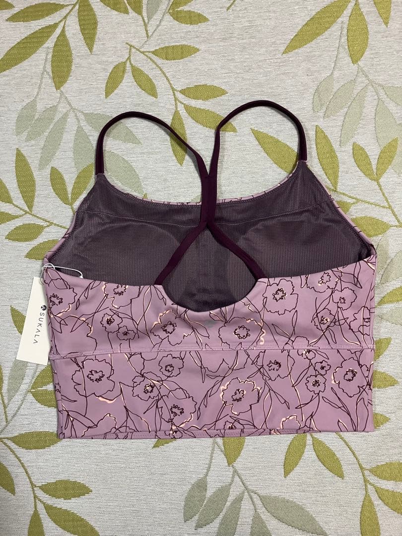 【SUKALA】ドローイングフラワーセパレートタンクトップ LL ピンク