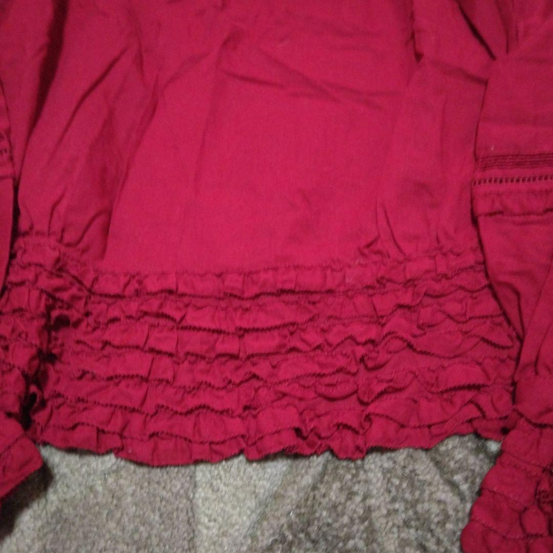 ピンクハウス　インゲボルグ　ピコフリルいっぱいフード付ブラウス