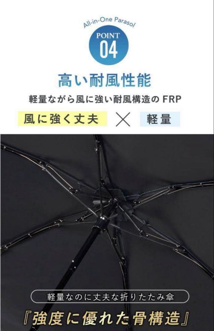 COKAGE+ ACTIVE UVカット折りたたみ傘 55cm パールホワイト