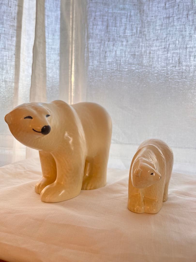 訳あり リサラーソン シロクマ親子セット