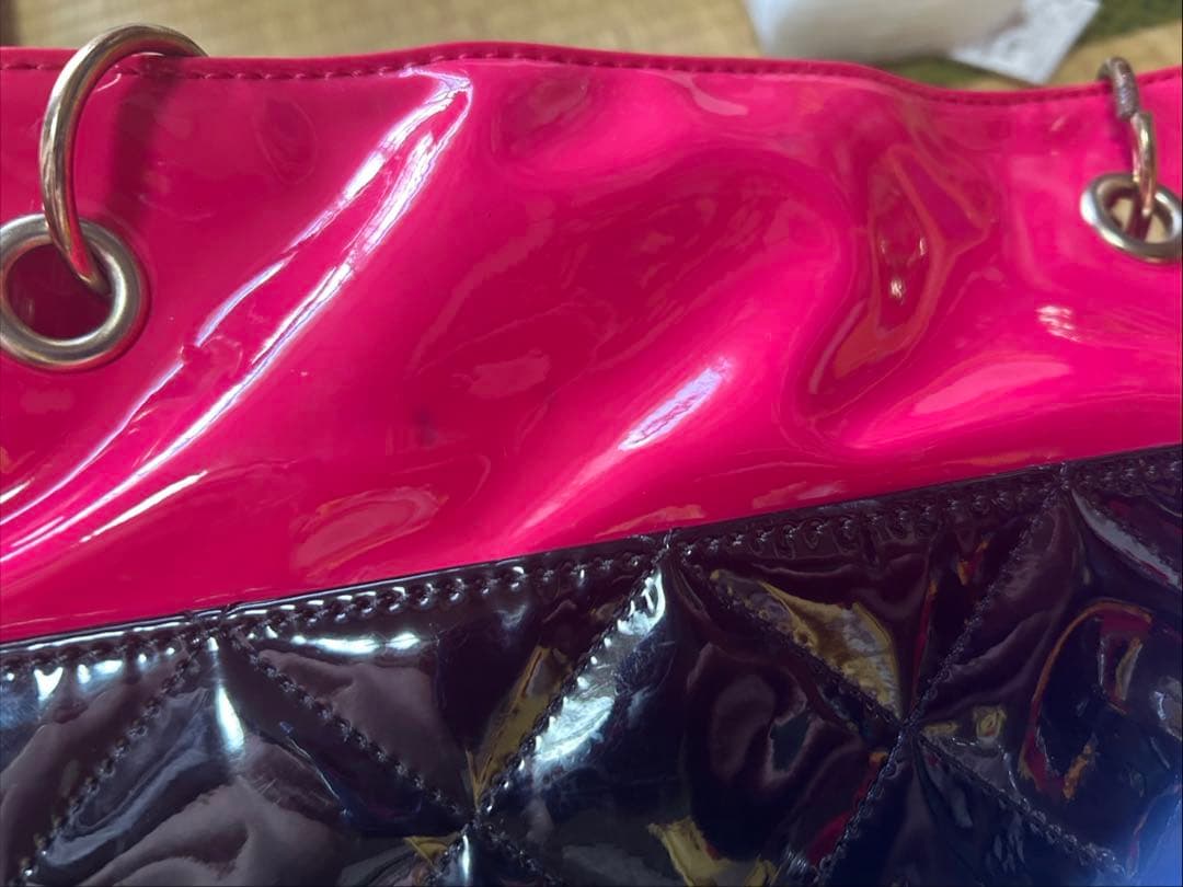 00s MARS リボンチャーム付き キルティングバッグ