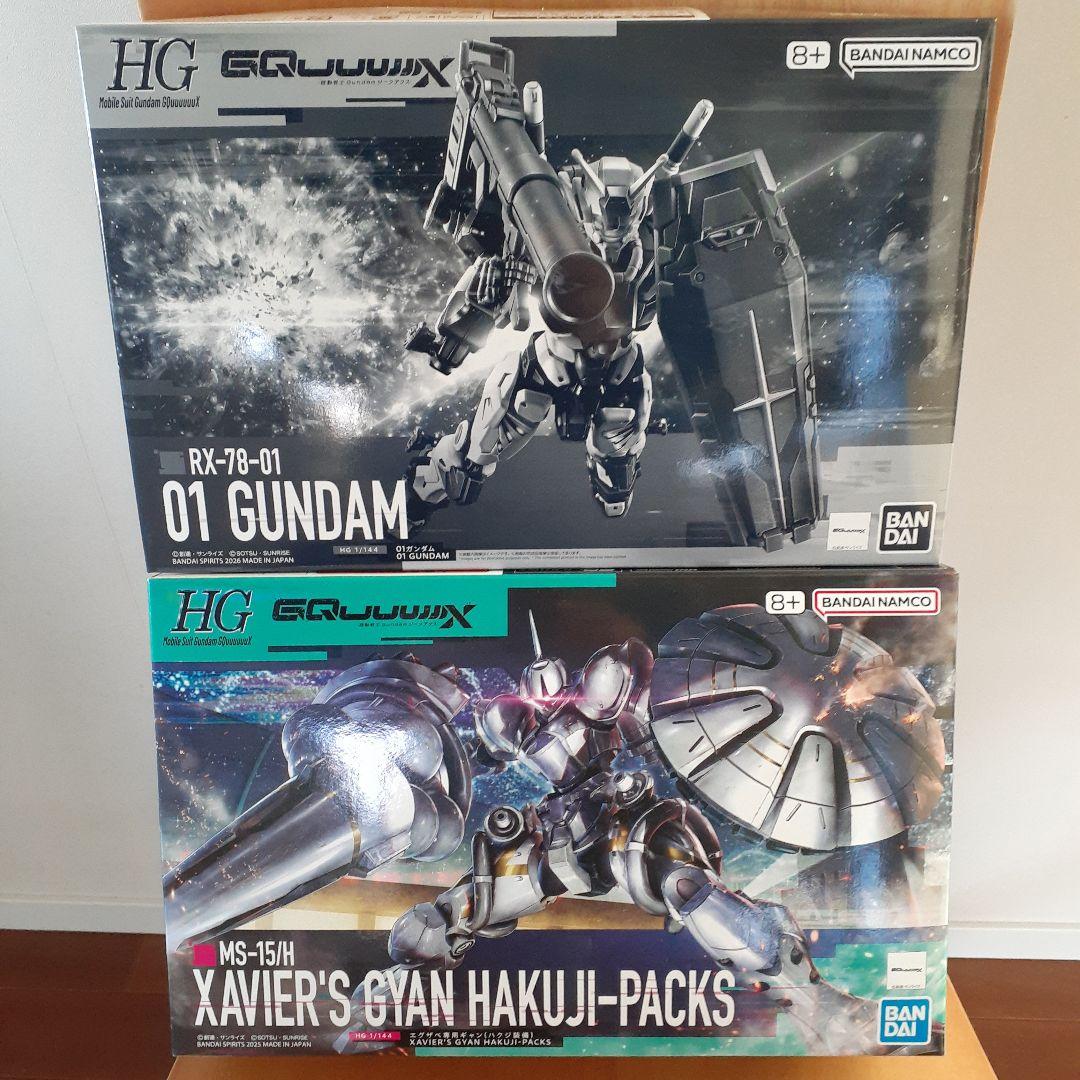 HG エグザベ専用ギャン　HG 01ガンダム　セット