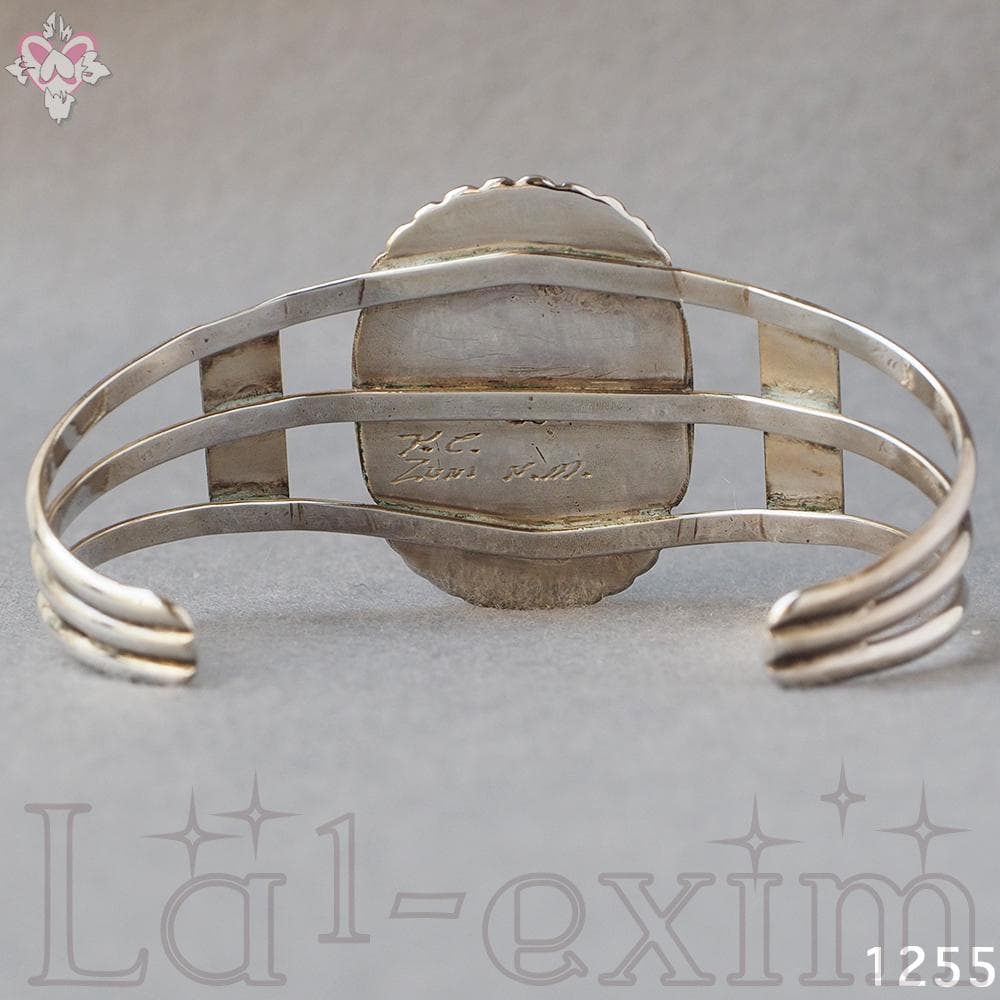 ターコイズ シルバー インディアンジュエリー インレイ ラッキー レッド バード