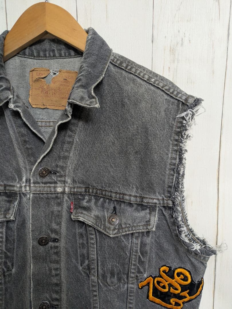 90s 先染め 75505 リーバイス デニムベスト 42 u13