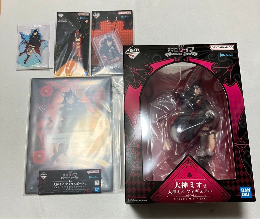 一番くじ　ホロライブ　大神ミオ　フィギュア アクリルボード アクリルスタンド