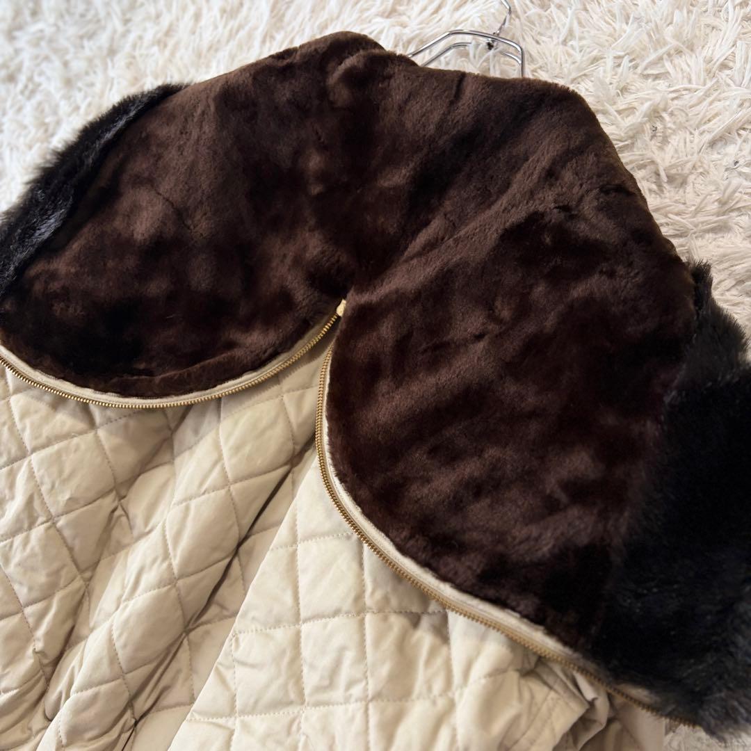 【専用✨希少】ピンクハウス 中綿 キルティングジャンパー ボアフード N-2B