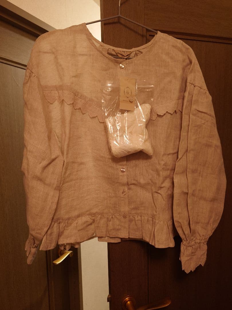 SamansaMos2立川限定 リネンバブーショカ付きエトワールブラウス