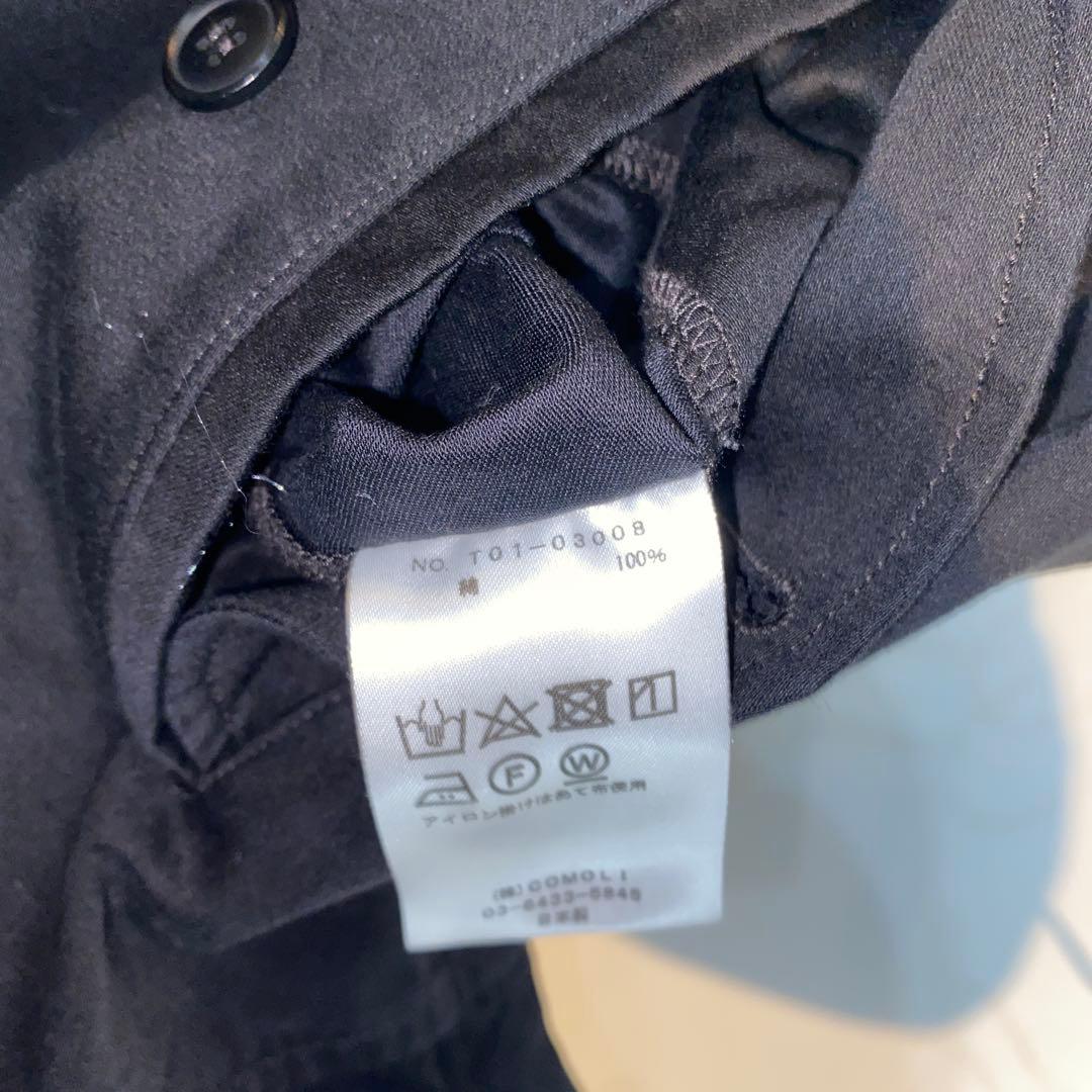 COMOLIコモリ　21ssコットンサテン　セットアップ