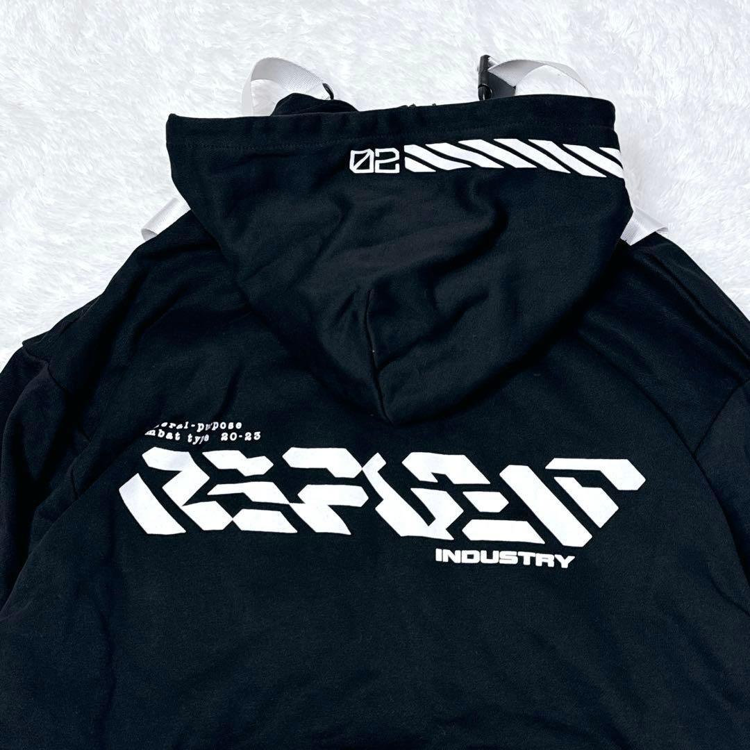 美品 REFLEM サイバー タクティカル袖メッシュセパレートパーカー ジャージ
