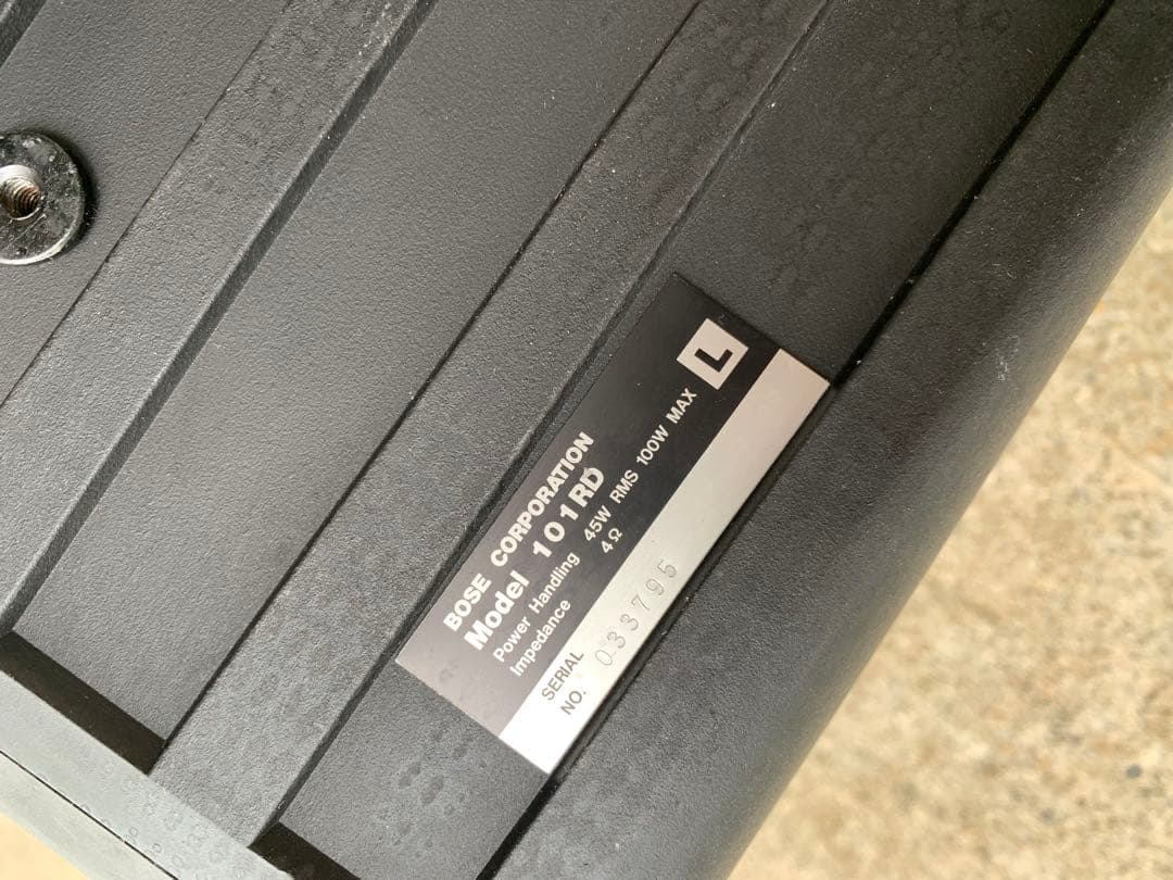 BOSE ボーズ　101RD　小型スピーカーシステム　101MMの車載用2個組