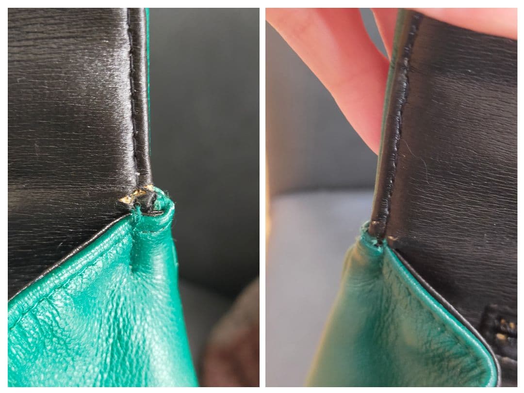 最終値下 GIVENCHY ジバンシー ラムレザー ハンドバッグ 緑 マトラッセ