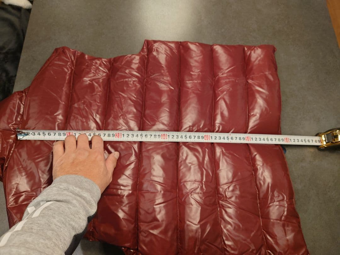 モンクレール　ダウンベスト　ジレ　ワインレッド　ボルドー　サイズ3　2