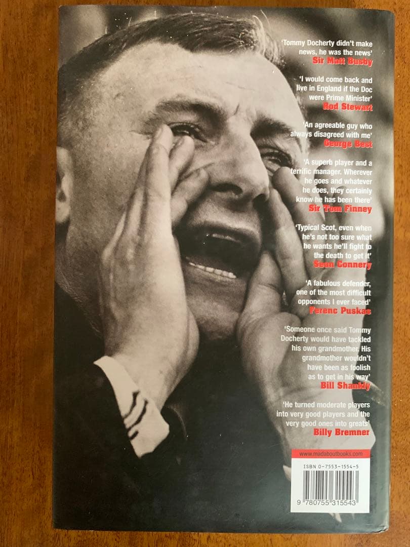 直筆サイン入り！伝説の指導者Docherty自伝 ＂The Doc\"