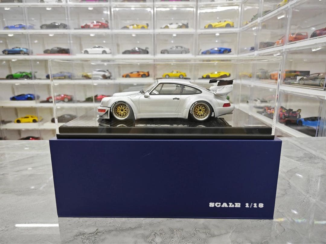 TGM モデル 1/18 ポルシェ 964 RWB シルバー ミニカー