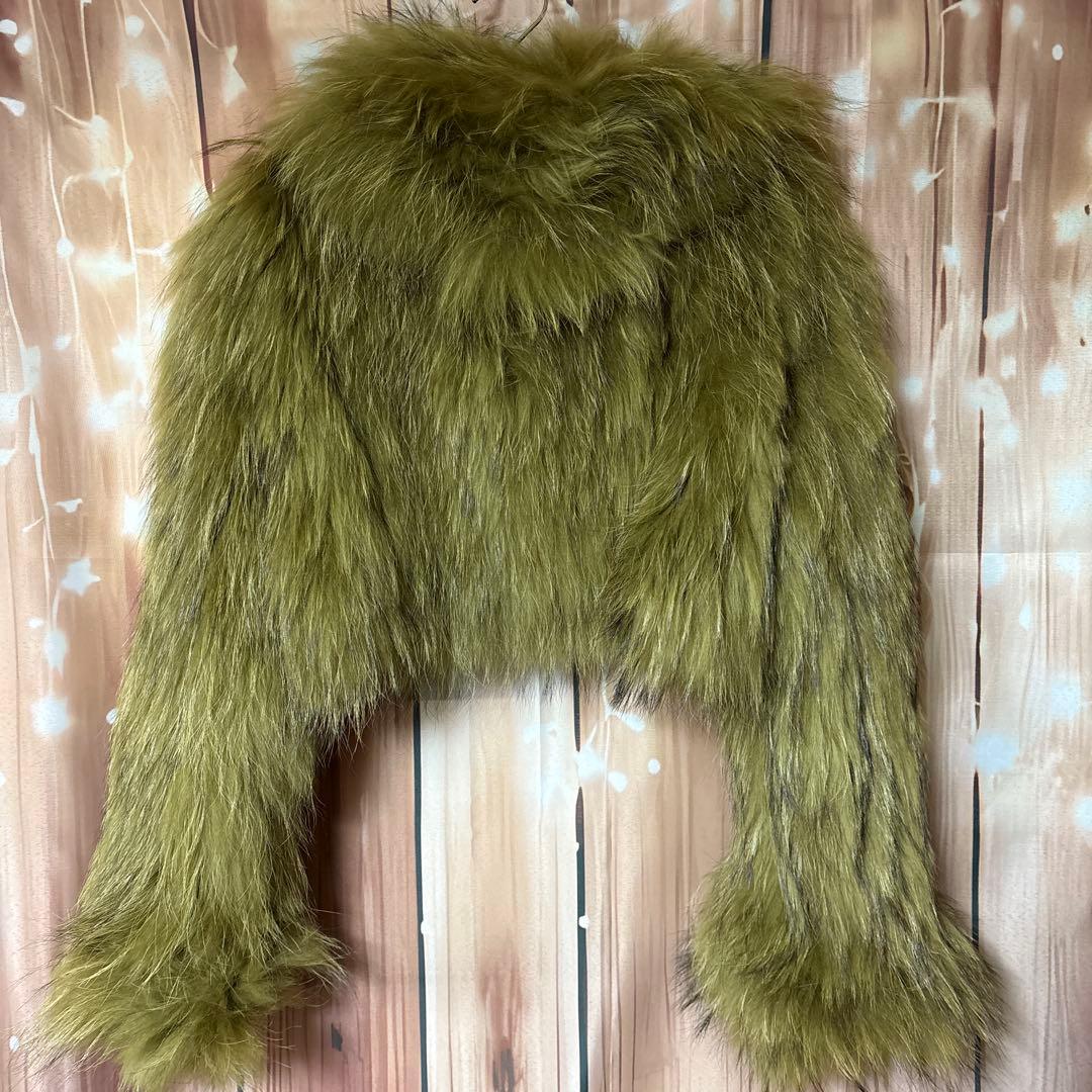 なおこ アッシュ&ダイヤモンド ラクーン ファー コート ジャケット