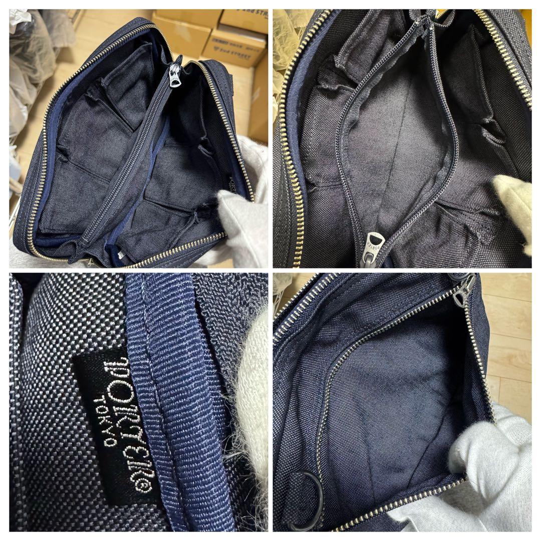 新品同様 ポーター スモーキー　ネイビー 2way ショルダーバッグ　06369
