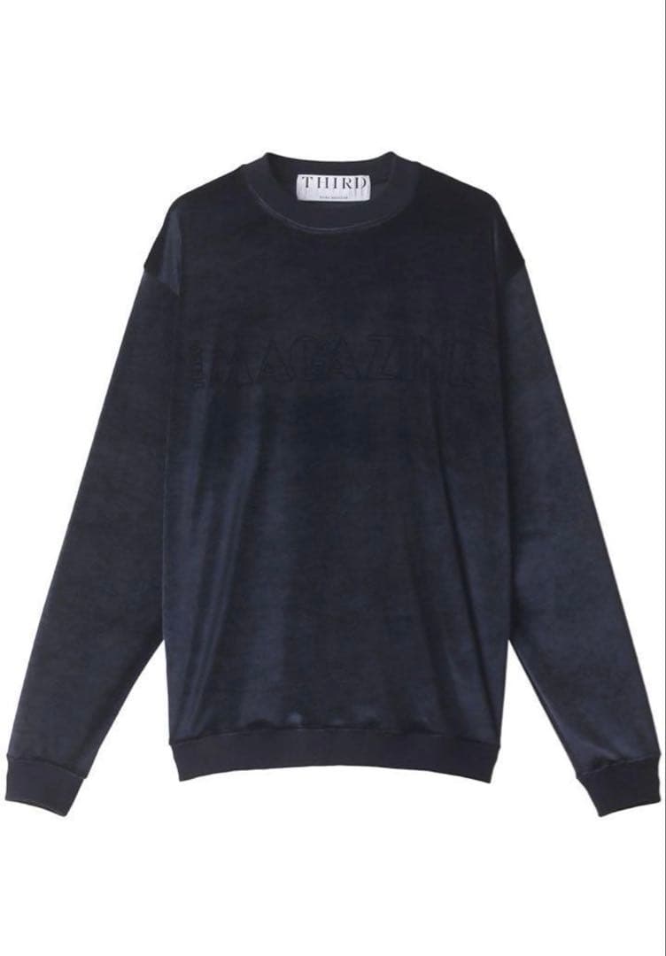 サードマガジン　ベロアロゴロングTシャツ