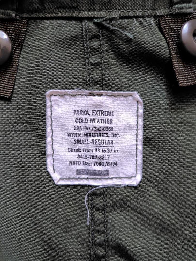 70s m-65 フィッシュテールパーカー　フルセット　Sサイズ