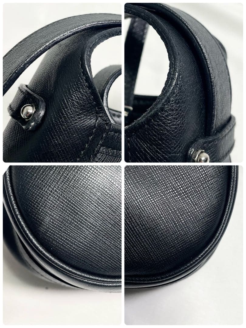 サルヴァトーレフェラガモ ガンチーニ 金具 ワンショルダー 大容量 多機能 黒