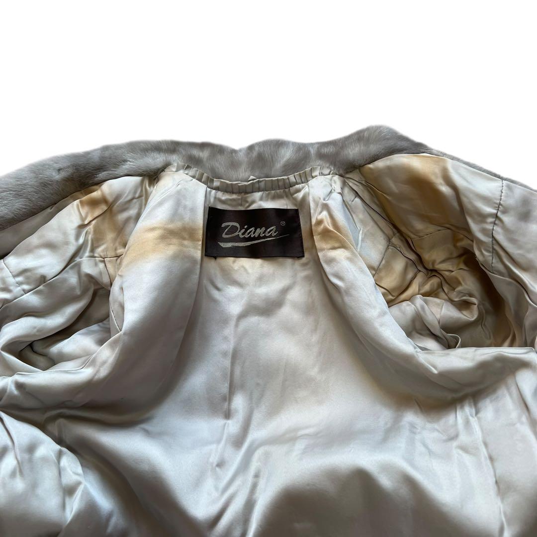 着丈90cm サファイアミンク サガミンク リアルファー 本毛皮 なめし柔らか