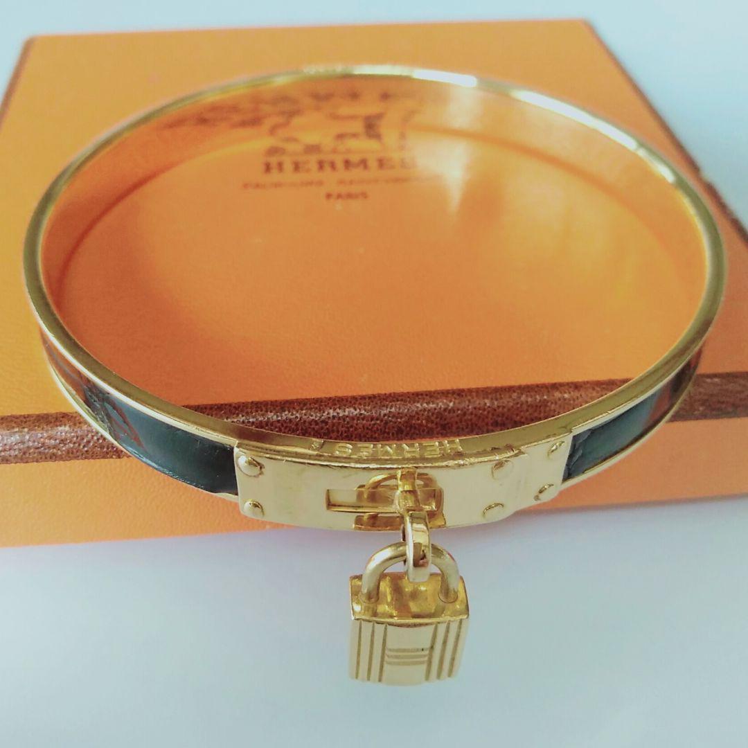 HERMES エルメス ケリー ブレスレット クロコ カデナ