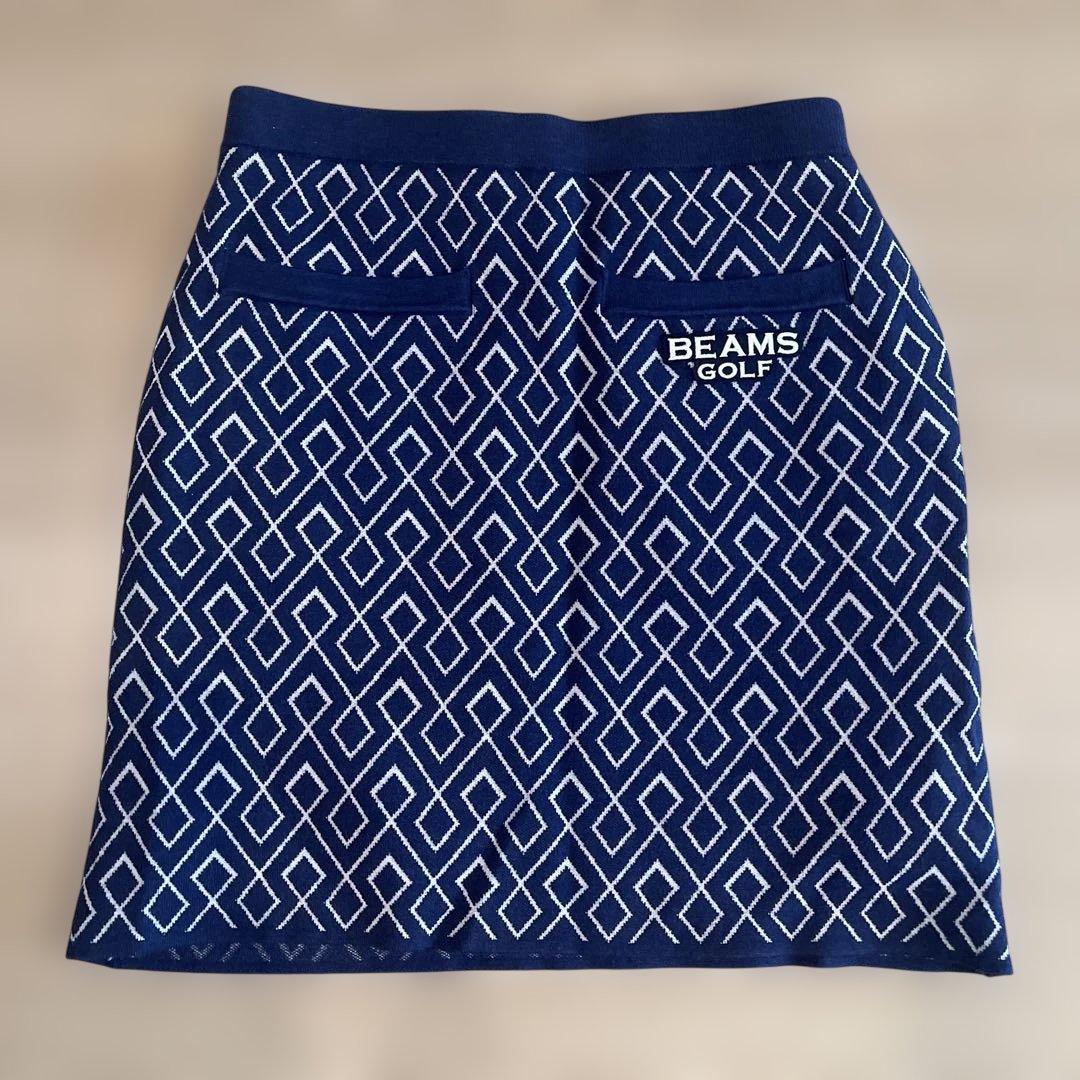 BEAMS GOLF ダイヤモンドパターン セーター 、スカートのセット