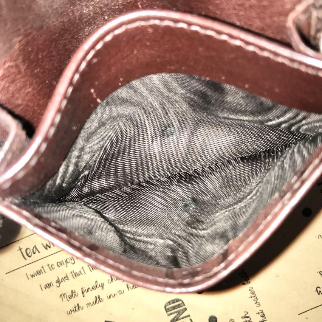 グッチ 名刺入れ 定期券 カードケース シマ GG レザー ブラウン FS46