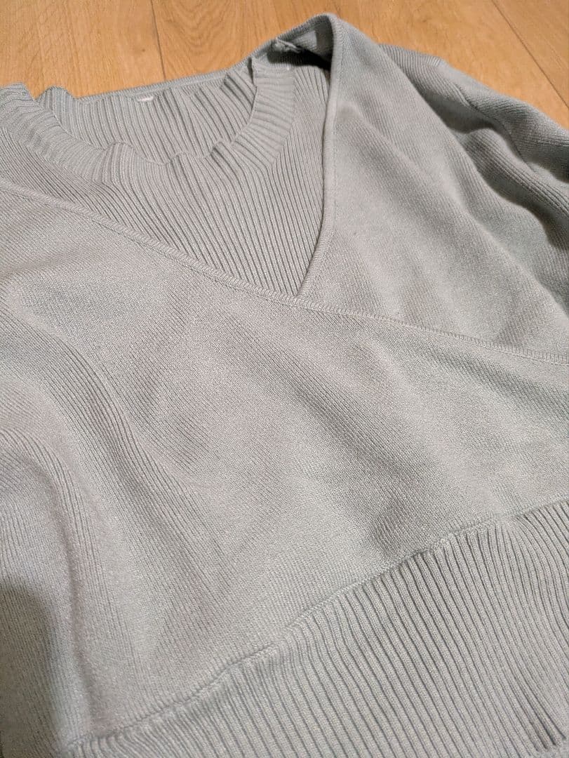 overE アンサンブルパネルニットワンピース U65