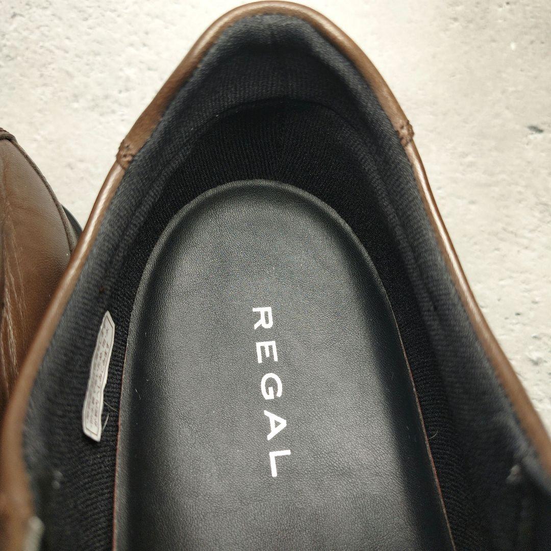 【人気定番デザイン】極美品 REGAL【27】レザードレススニーカー ビジカジ