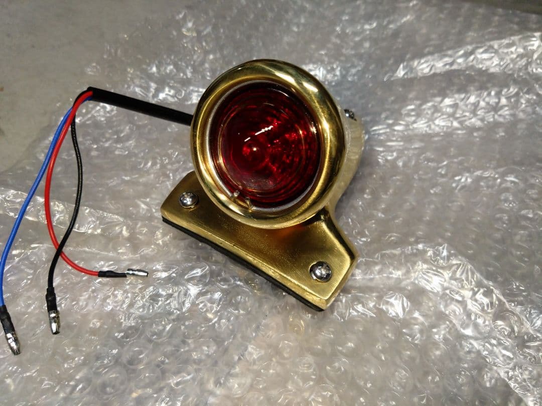 真鍮製 LED テールランプ チョッパー ハーレー ショベルヘッド パンヘッド