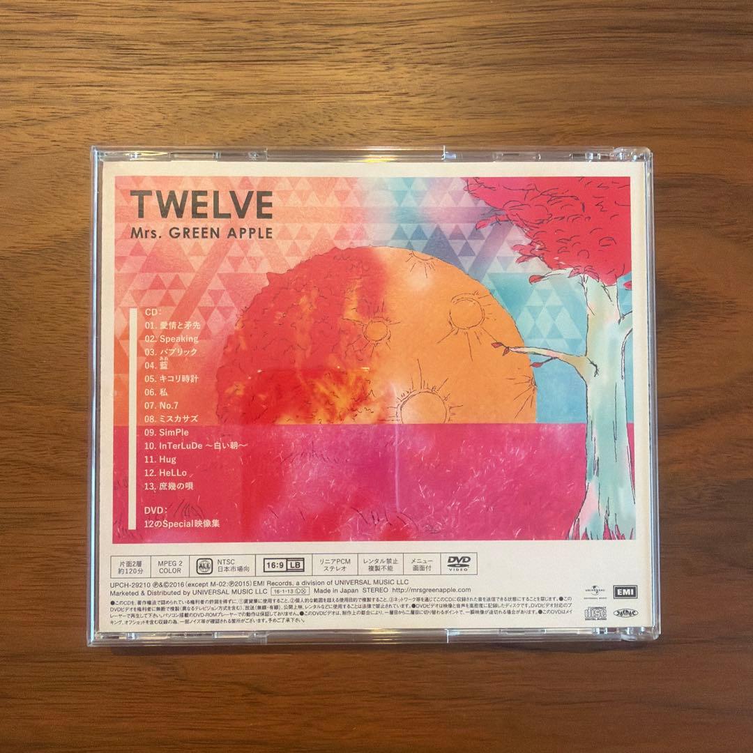 Mrs. GREEN APPLE TWELVE (DVD付き)