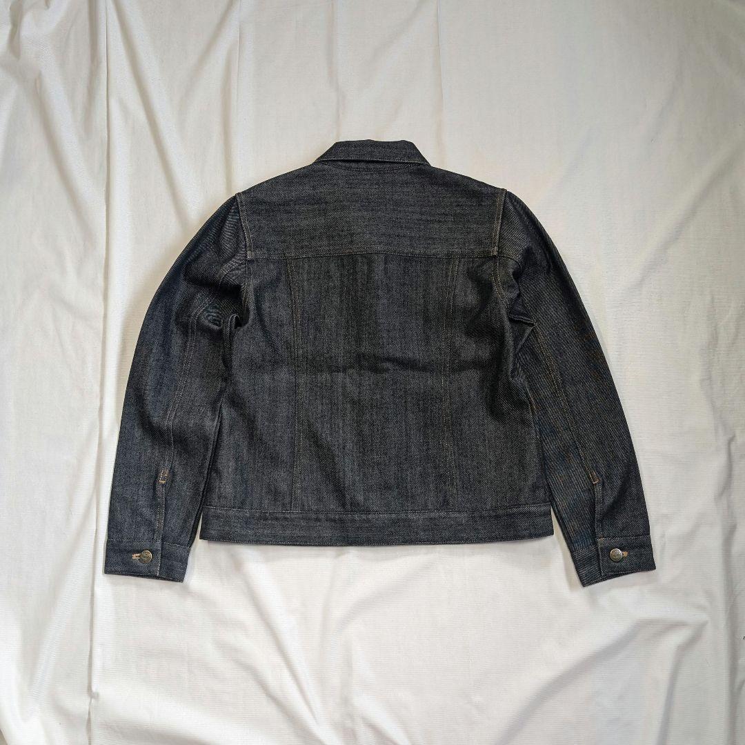 【MCM】希少90s~ロゴ刺繍・短丈ブラックデニムジャケット・ブルゾン　Y2K