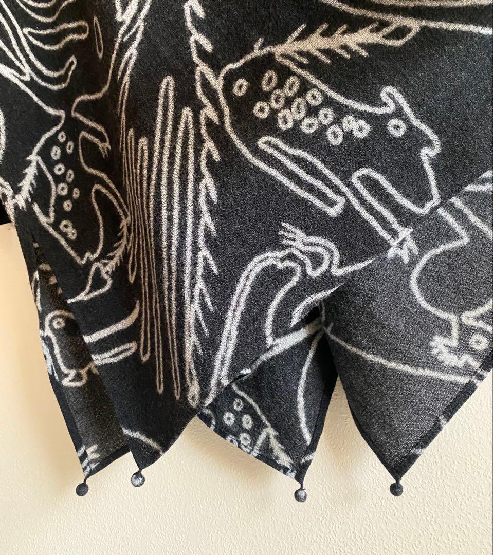 ヨーガンレール　美品　モンスタープリントチュニック　黒　ババグーリ