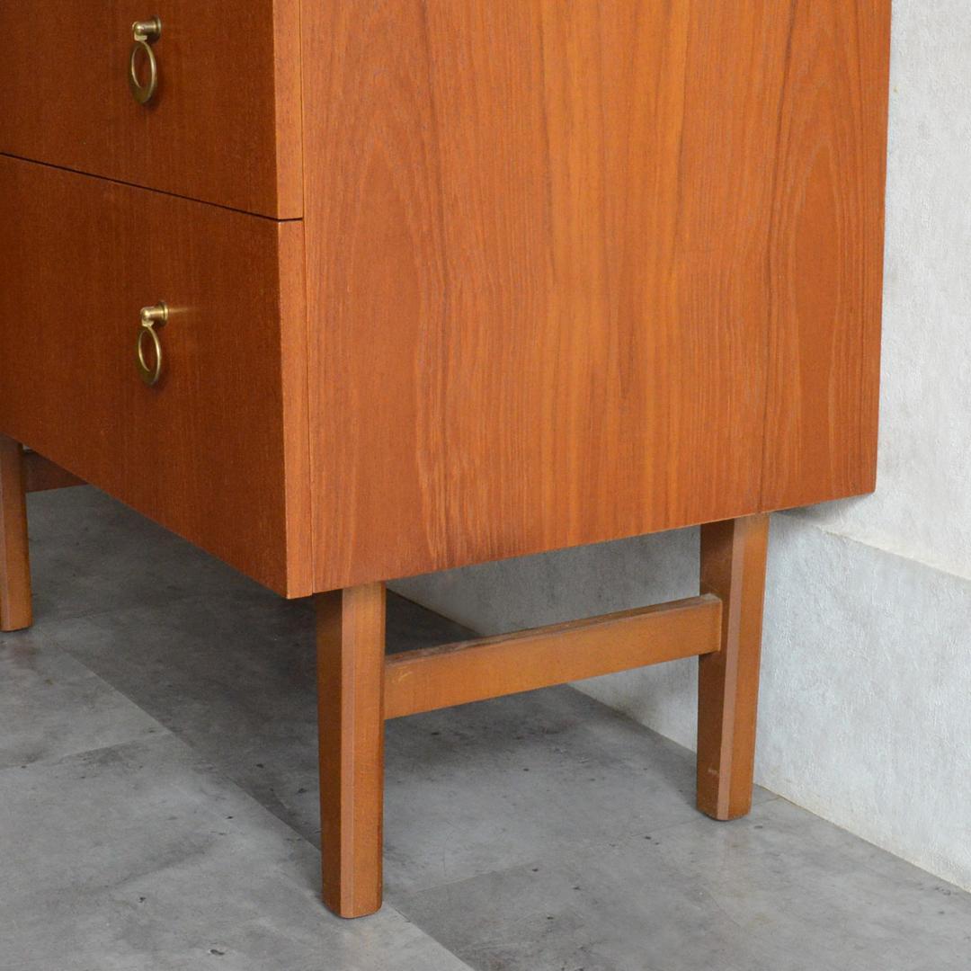 イギリスヴィンテージ ミッドセンチュリー チーク 5段チェスト 北欧家具 タンス