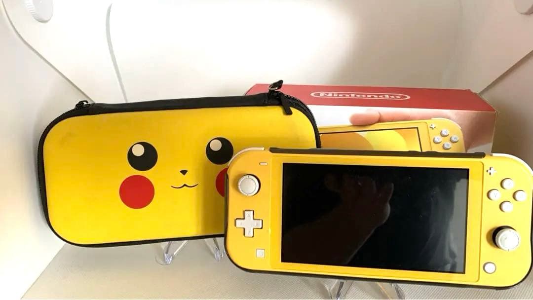 【動作確認済み】Nintendo Switch lite イエロー、本体箱ケース