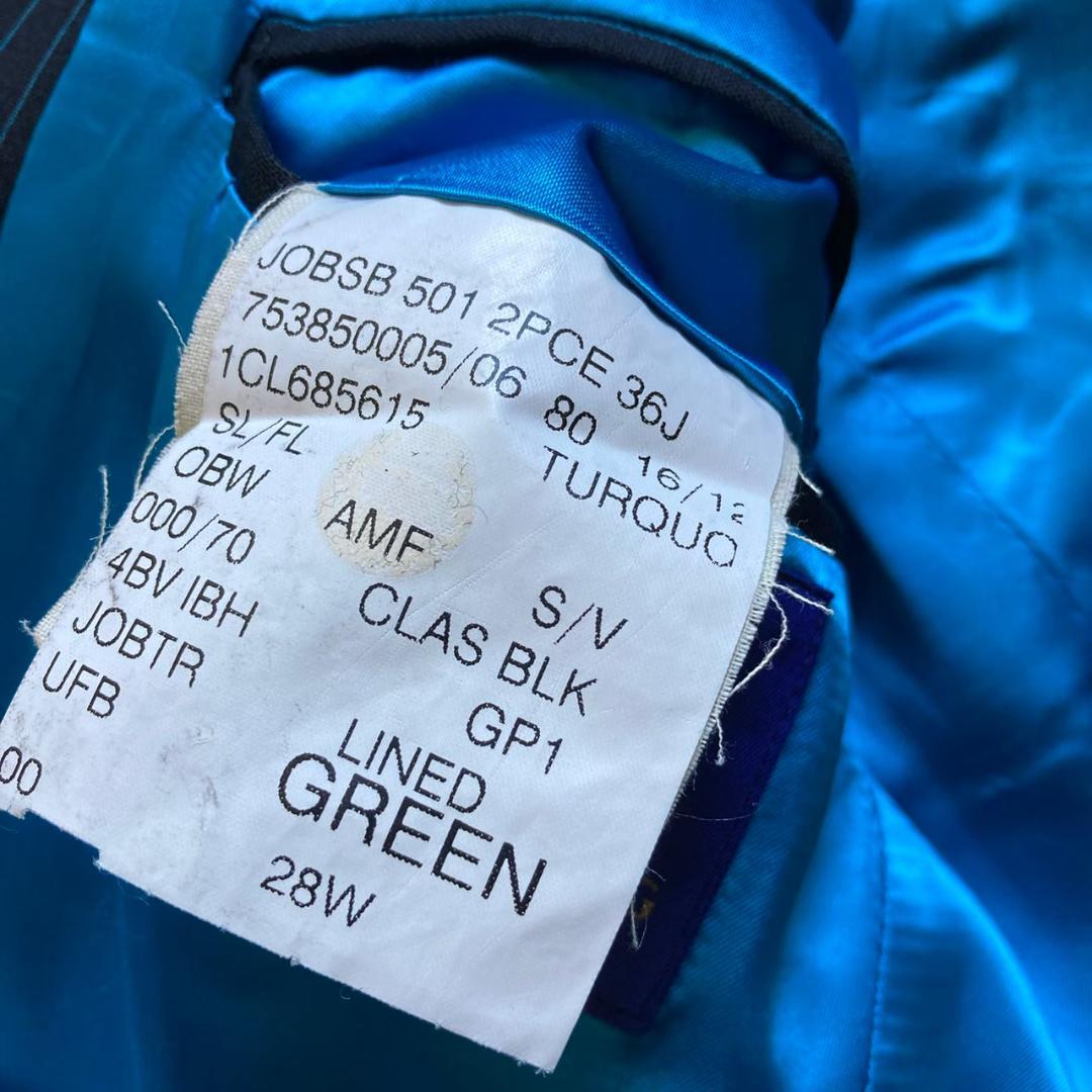 【OZWALD BOATENG】オズワルド ストライプジャケット W134