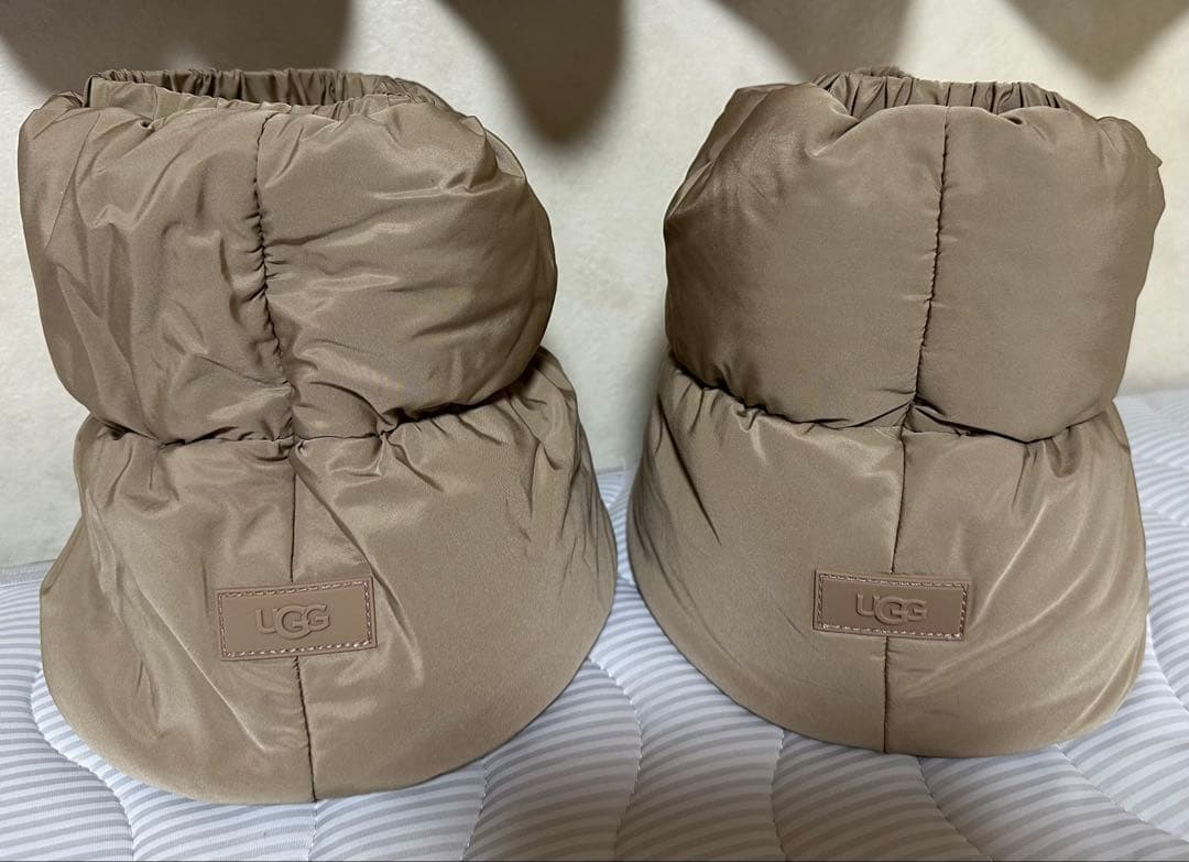 UGG ムートンブーツ キャメル 22cm クラシックディッパーパッファー　美品