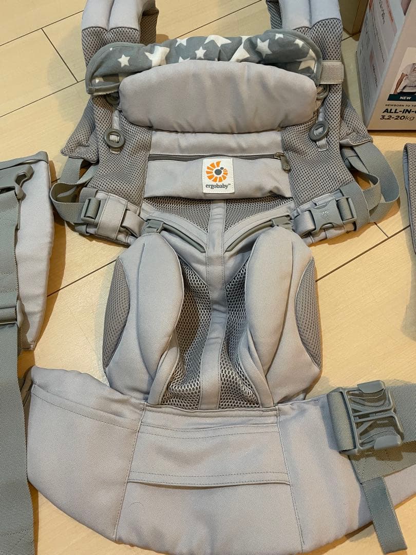 【美品】★エルゴベビーオムニ360クールエア★グレー