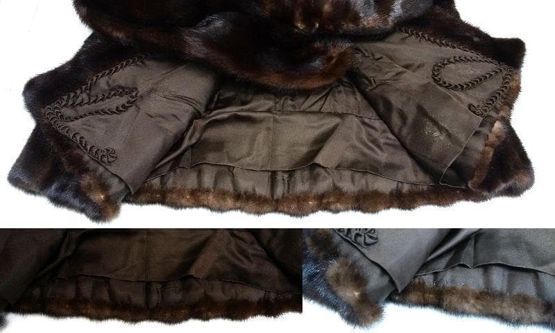 ROTINY　ロティニー　MINK　ミンク　毛皮 　ロングコート　ダークブラウン