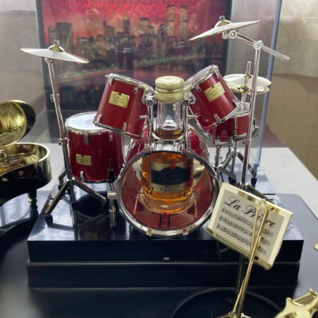 ジャズセット ミニボトル バンド 楽器 音楽 置物 オブジェ ケース レトロ