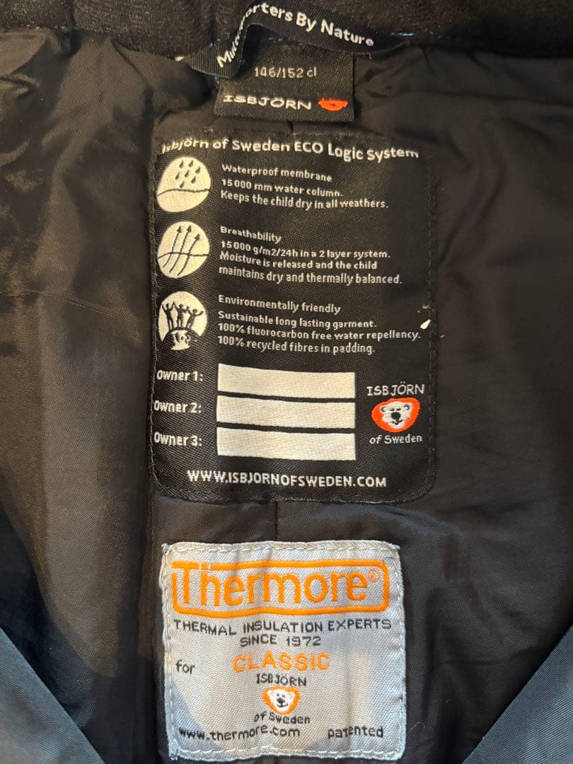 ISBJÖRN イスビョン　子ども　スキーウェア　146/152 セットアップ