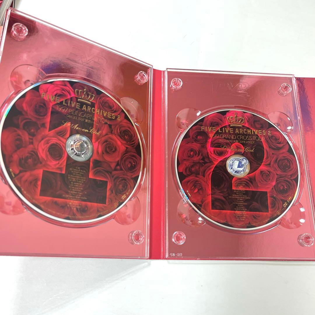 ★完全生産限定盤★FIVE LIVE ARCHIVES2 ラルク　DVD5巻組