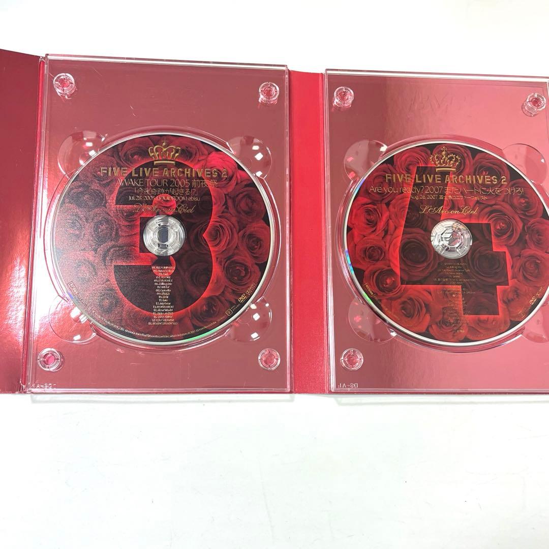 ★完全生産限定盤★FIVE LIVE ARCHIVES2 ラルク　DVD5巻組