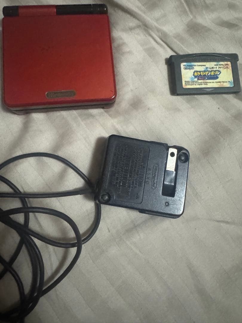 ゲームボーイアドバンスSP ジャンゴーレッド&ブラック本体 限定カラー