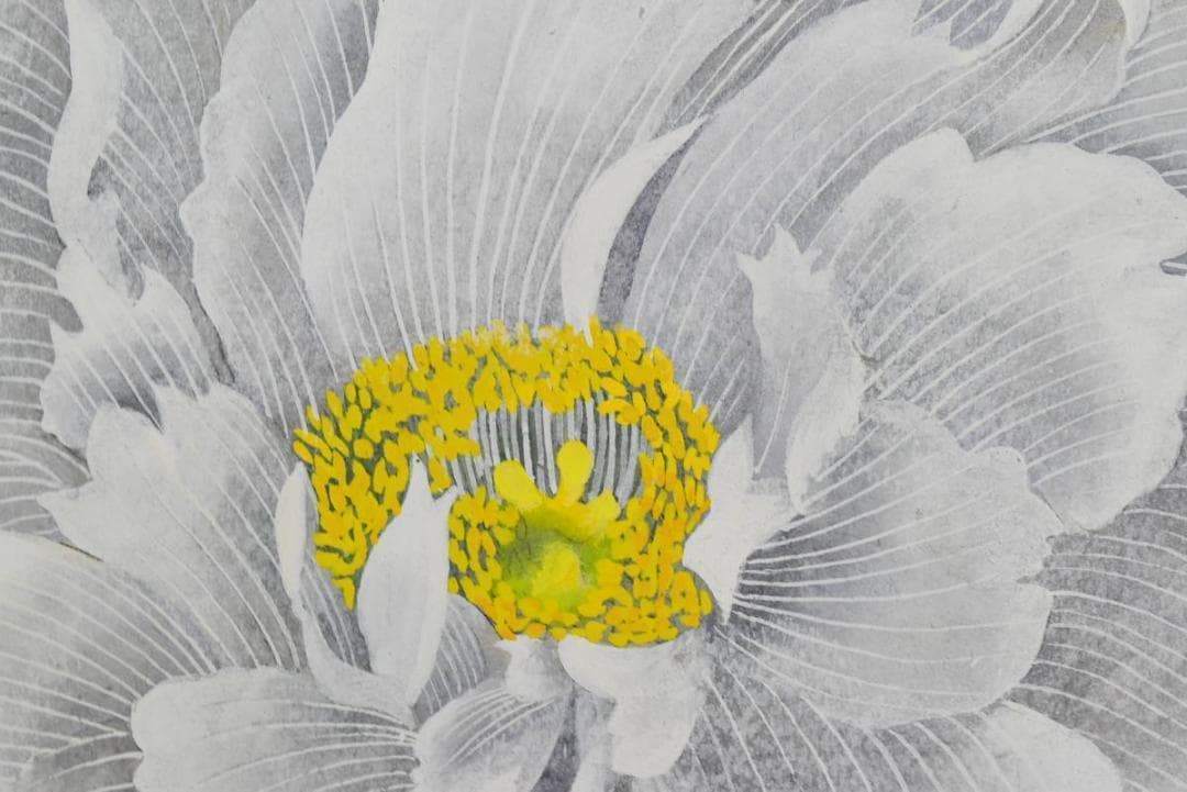 【真作】秀峯/牡丹図/掛軸☆宝船☆AB-72