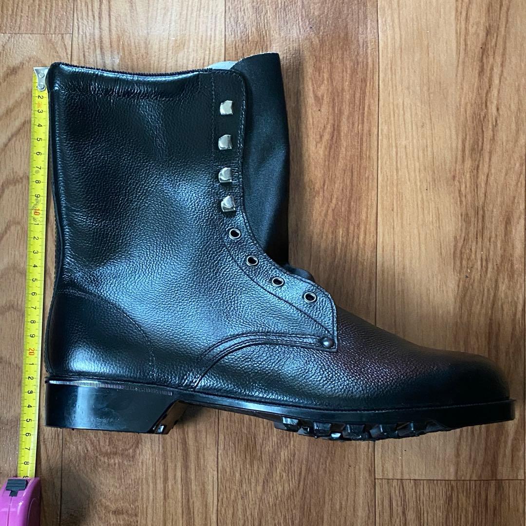 ミドリ安全 安全靴 ブーツ ミリタリー 消防 警備 28cm ブラック 革製