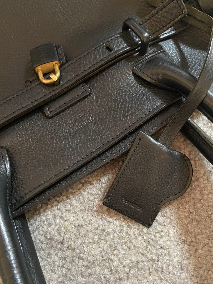 genten × Plantation ミネルヴァトートバッグ　ブラックゲンテン