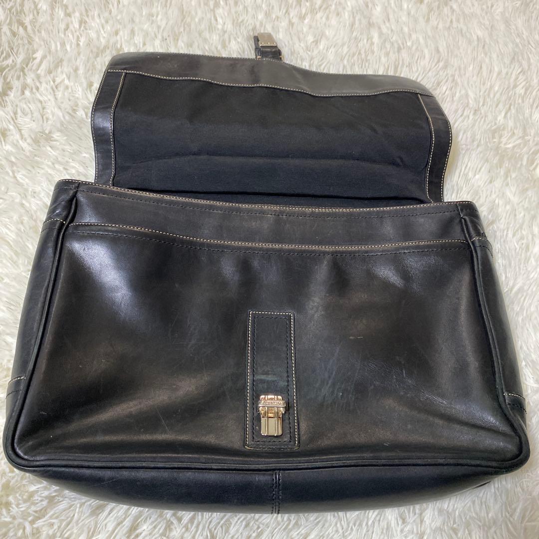 美品✨コーチ オールドコーチ ビジネスバッグ ブリーフケース 二室 自立 レザー