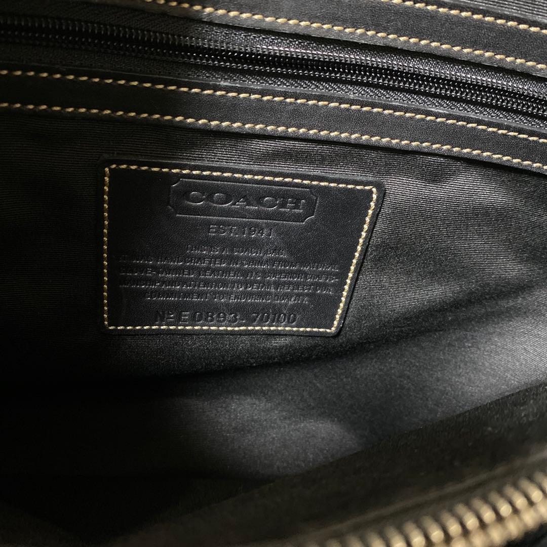 美品✨コーチ オールドコーチ ビジネスバッグ ブリーフケース 二室 自立 レザー